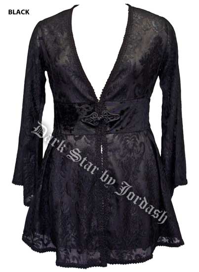 Dark Star Damask Pattern Gothic  Cardigan Jacket