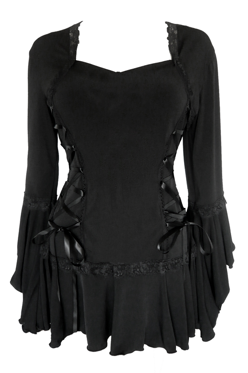 Plus Size Black Gothic  Bolero Lacing Corset Top