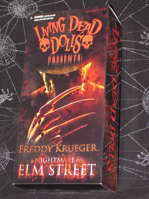 Living Dead Dolls Freddy Krueger: A Nightmare on Elm Street *SLIGHTLY DENTED BOX* - Click Image to Close