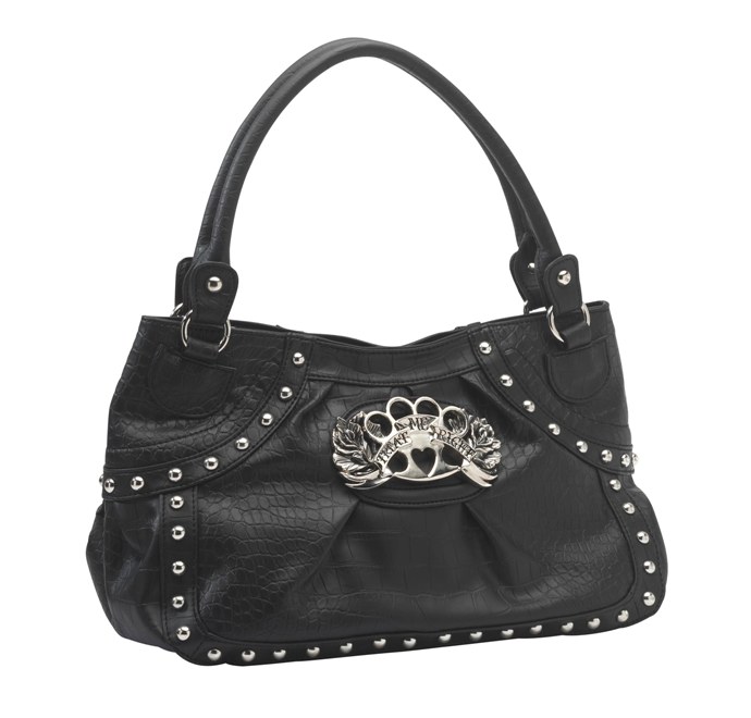 Rock Rebel Treat Me Right Black Purse - Click Image to Close