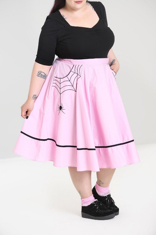 RKP69 Hell Bunny Bat Skirt Pinup Black Gothic Punk Rockabilly Vampire Halloween 