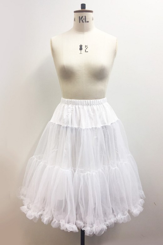 Hell Bunny Plus Size Gothic White Polly Petticoat