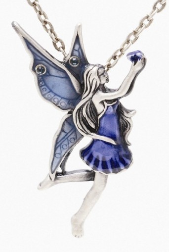 Blue Jewel Fairy Necklace