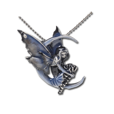 Blue Moon Diva Fairy Necklace by Amy Brown