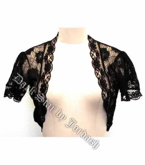 Dark Star Black Lace Gothic Bolero Shrug