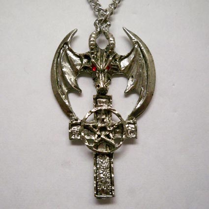 Dragon Pentacle Cross Necklace