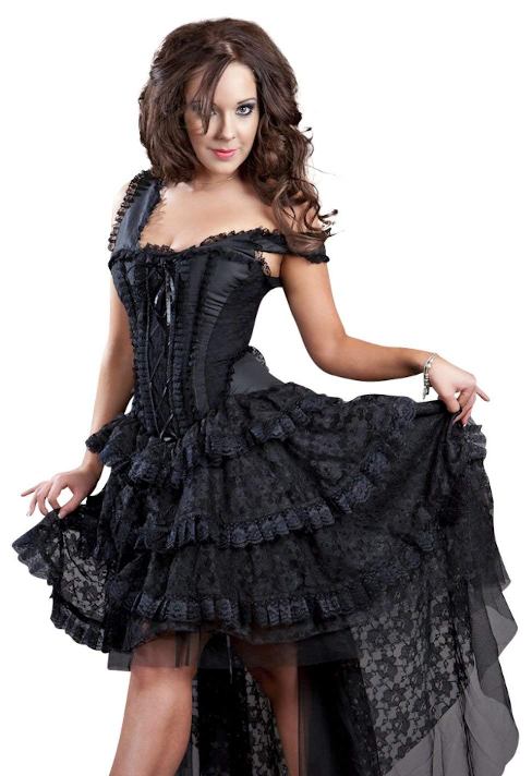 gothic corset dress plus size