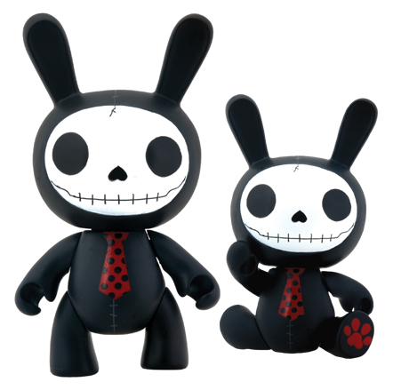 Furrybones Black Bun-Bun Vinyl Figurine