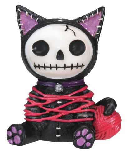 Black Mao-Mao Kitty Furry Bones Skellies Figurine