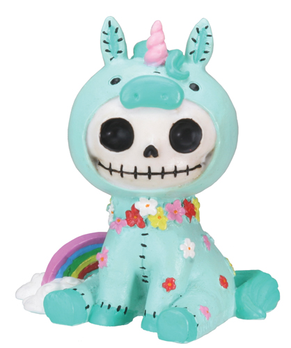 Unie Unicorn Furry Bones Skellies Figurine