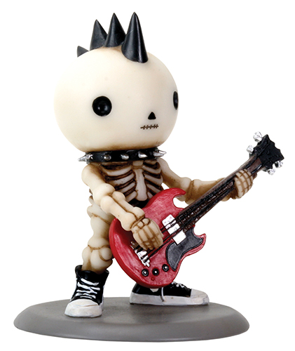 Rockstar Lucky on Bass Skellies Figurine