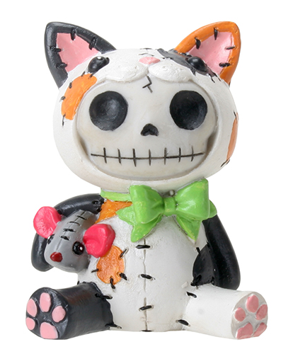 Calico Mao Mao Furry Bones Skellies Figurine