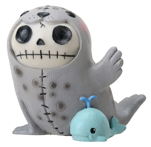 Rollie Furry Bones Skellies Medium Figurine - Click Image to Close