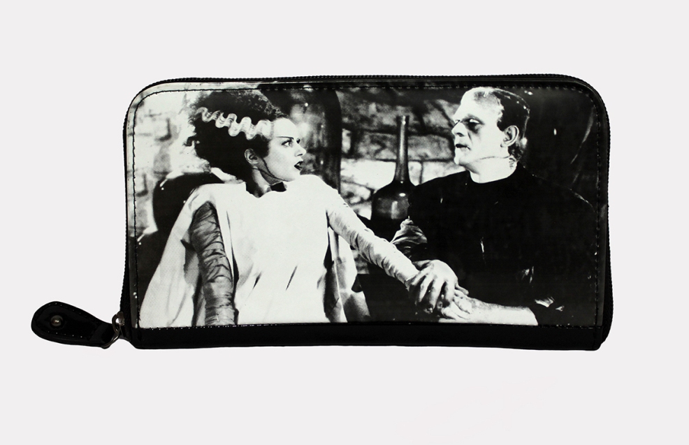 Universal Monsters Frankenstein & Bride We Belong Dead PVC Vinyl Wallet