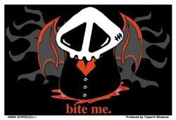 Agorables Bite Me Sticker - Click Image to Close