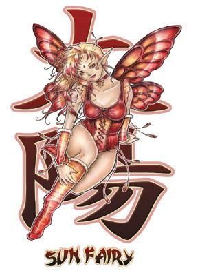 Sun Fairy Sticker - Click Image to Close