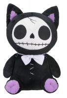 Black Mao Mao Furry Bones Skellies Plush Toy