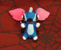 Blue Stitch Voodoo Keychain