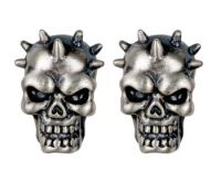 Evil Skull Spike Stud Earrings Evil Skull Spike Stud Earrings