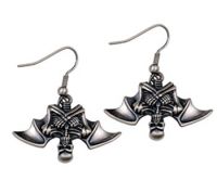Skull Vampire Bat Earrings Skull Vampire Bat Earrings