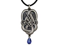 Celtic Tear Drop Pendant Necklace