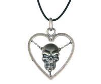 Heart Skull Pendant Necklace Heart Skull Pendant Necklace