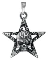 Star Skull Dragon Pendant Necklace