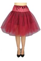 Plus Size Burgundy Red Gothic Rockabilly Organza Petticoat Plus Size Burgundy Red Gothic Rockabilly Organza Petticoat