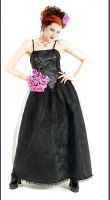 Eternal Love Black Crucifix and Roses Party Dress