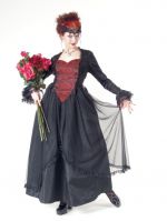 Eternal Love Plus Size Scarlet Gothic Sacred Heart + Roses Belle Dame