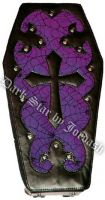 Dark Star Purple Gothic PVC Coffin Cross Backpack Purse Dark Star Purple Gothic PVC Coffin Cross Backpack Purse