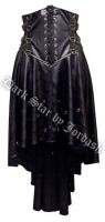 Dark Star Underbust Bodice PVC Gothic Dress Skirt w D Rings