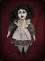 Brown Eye Reproduction Key Creepy Horror Doll by Bastet2329