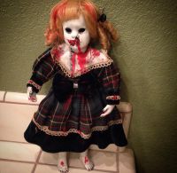 The Grudge Blonde Vampire Creepy Horror Doll by Bastet2329