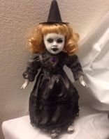 Pretty One Eye Witch Blonde Hair w/ Brooch Creepy Horror Doll by Christie Creepydolls Pretty One Eye Witch Blonde Hair w/ Brooch Creepy Horror Doll by Christie Creepydolls