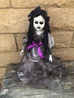 OOAK Hollow Eye Dread Girl Creepy Horror Doll Art by Christie Creepydolls OOAK Hollow Eye Dread Girl Creepy Horror Doll Art by Christie Creepydolls