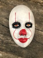 OOAK Pennywise IT Clown Creepy Horror Wall Mask Art by Christie Creepydolls OOAK Pennywise IT Clown Creepy Horror Wall Mask Art by Christie Creepydolls