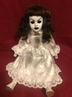 OOAK Sitting Hollow Eye w Cat Brooch Creepy Horror Doll Art by Christie Creepydolls OOAK Sitting Hollow Eye w Cat Brooch Creepy Horror Doll Art by Christie Creepydolls