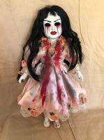 OOAK Tears of Blood w Red Lips Creepy Horror Doll Art by Christie Creepydolls OOAK Tears of Blood w Red Lips Creepy Horror Doll Art by Christie Creepydolls