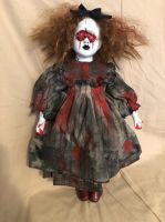 OOAK Mouth Eyes Vampire Creepy Horror Doll Art by Christie Creepydolls