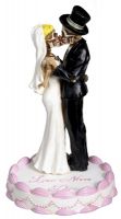 Love Never Dies Wedding Skulls Figurine Wedding Cake Topper