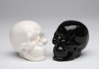 Black & White Skull Salt & Pepper Shakers