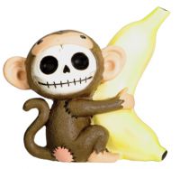 Munky Furry Bones Skellies Figurine