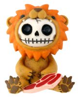 Raion Lion Furry Bones Skellies Figurine