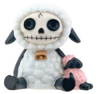 Woolee Sheep Furry Bones Skellies Figurine