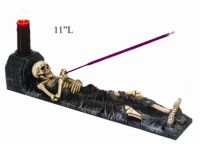 Skeleton Incense Burner w Holder