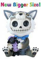 Wolfgang Wolf Furry Bones Skellies Medium Figurine Wolfgang Wolf Furry Bones Skellies Medium Figurine