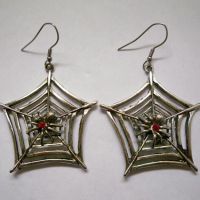 Spider on Spider Web Earrings Spider on Spider Web Earrings