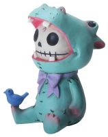 Hippolito Hippopotamus Furry Bones Skellies Figurine