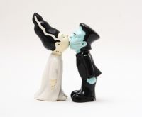 Frankenstein and Bride Monsters Magnetic Salt & Pepper Shakers Frankenstein and Bride Monsters Magnetic Salt & Pepper Shakers